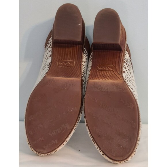 Korks By Kort Ease Nora Slip On Crochet Lace Detail Clog Mule Womens 11M 3" Heel - Picture 9 of 12